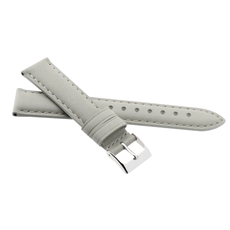 JVD Kožený unisex krémový řemínek na hodinky R41315/12