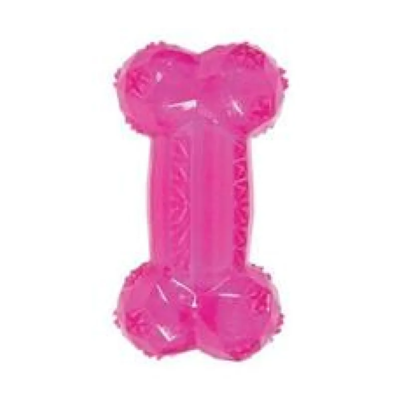 Hračka pes kost BONE TPR POP růžová Zolux 12 cm