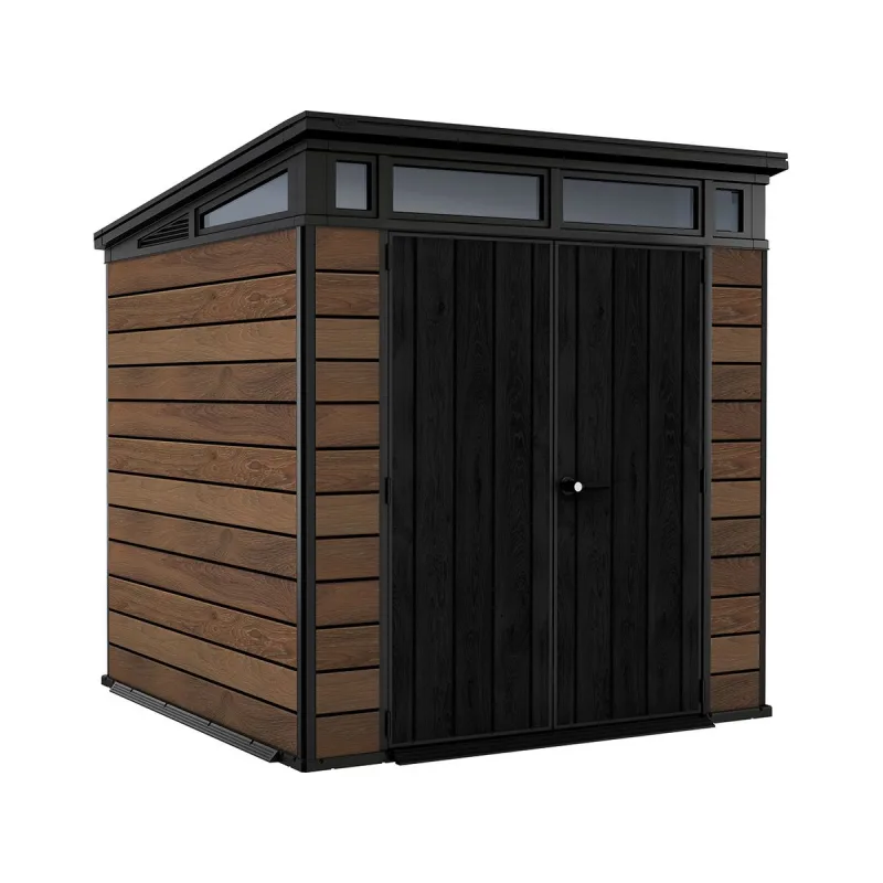 Záhradný domček Keter PENT Signature 7x7 Walnut, s podlahou