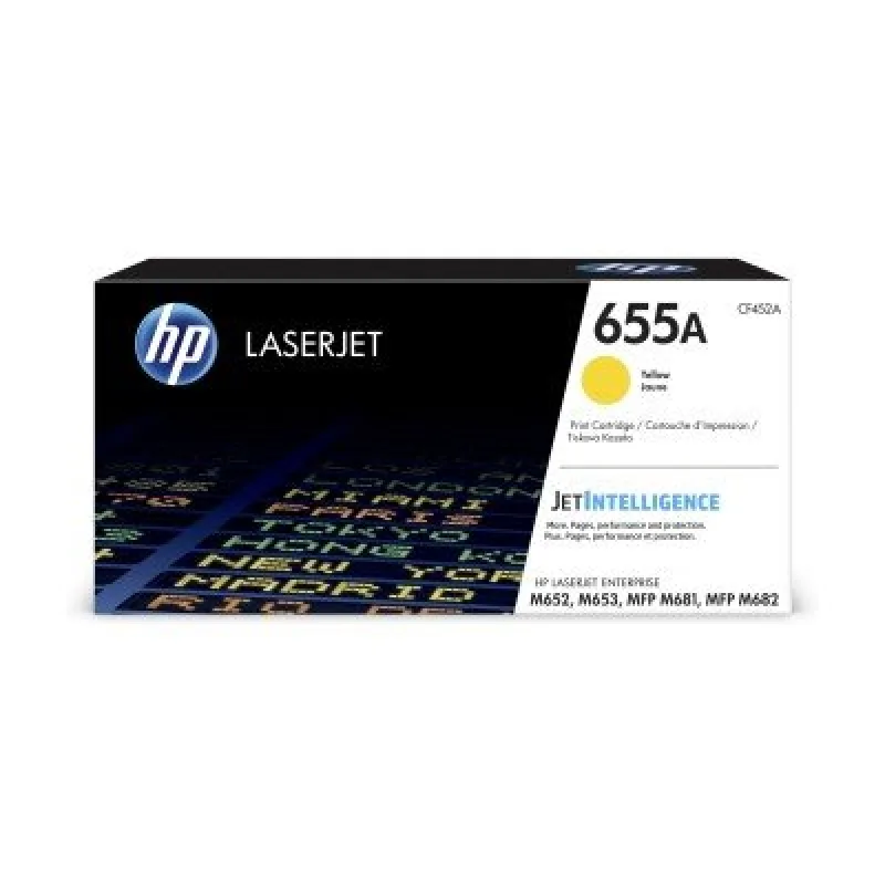 HP 655A Yellow Original LaserJet Toner Cartridge (CF452A) CF452A