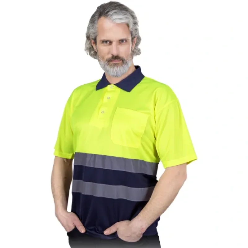Reis POLO NEO YG výstražné tričko žlté