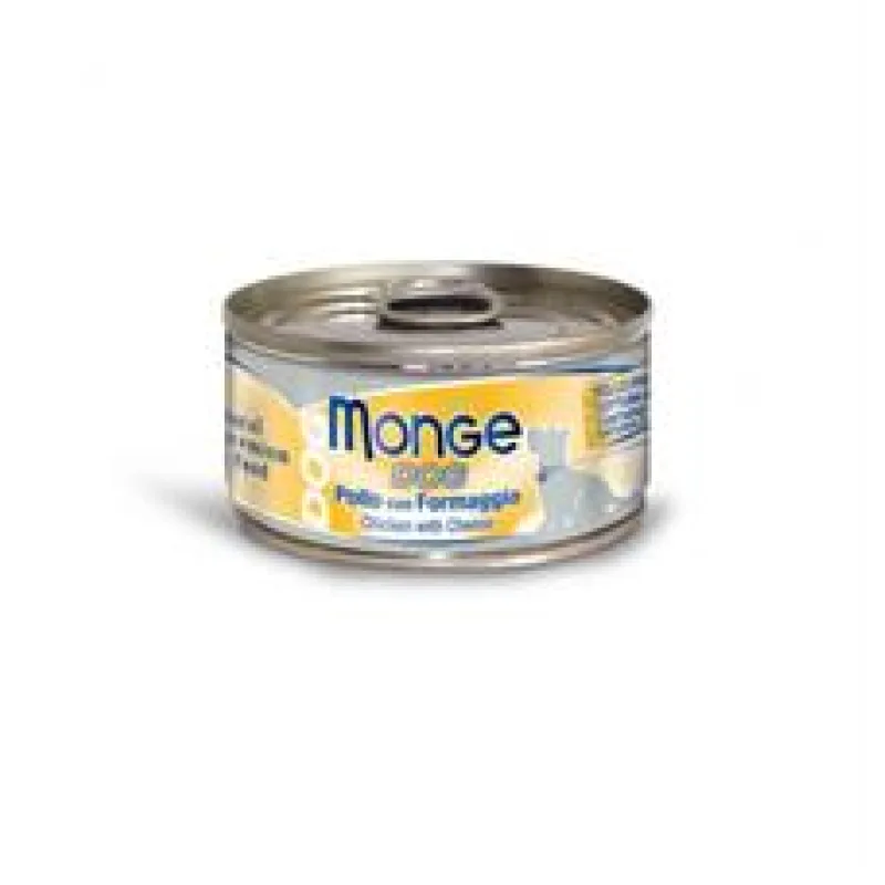 MONGE DOG NATURAL pro psy 95g kuřecí maso se sýrem