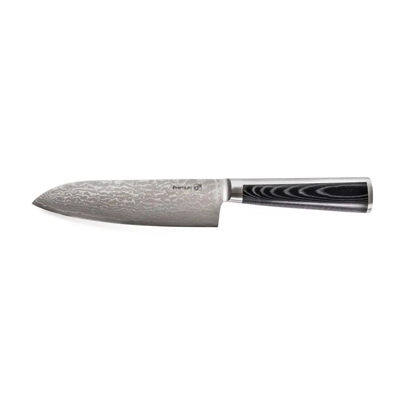 Nôž Damascus Premium 17cm, Santoku