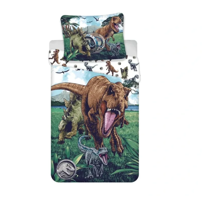 Jerry Fabrics Obliečka Jurský Svet Trio, 140x200/70x90 cm