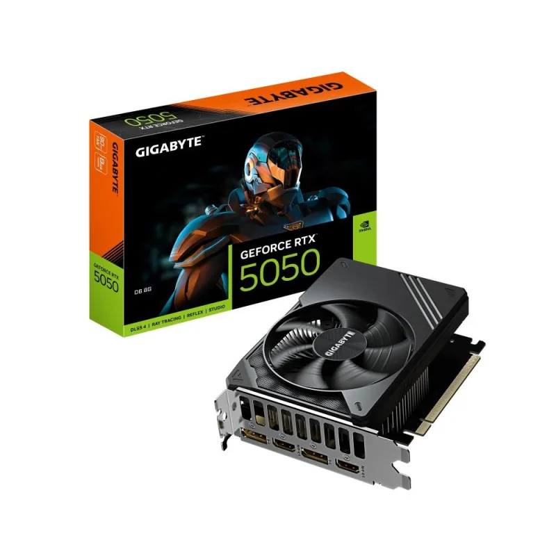 GIGABYTE VGA NVIDIA GeForce RTX 5050 D6 8G, RTX 5050, 8G GDDR6, 2xDP, …