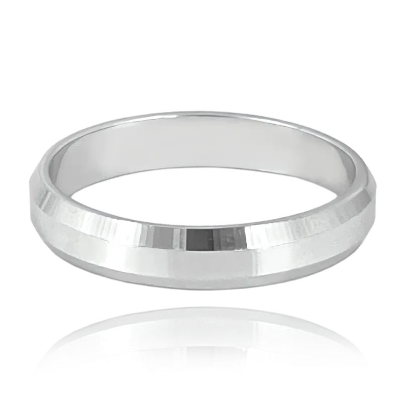 MINET+ Stříbrný snubní prsten 4.5 mm - vel. 63 JMAN0449SR63