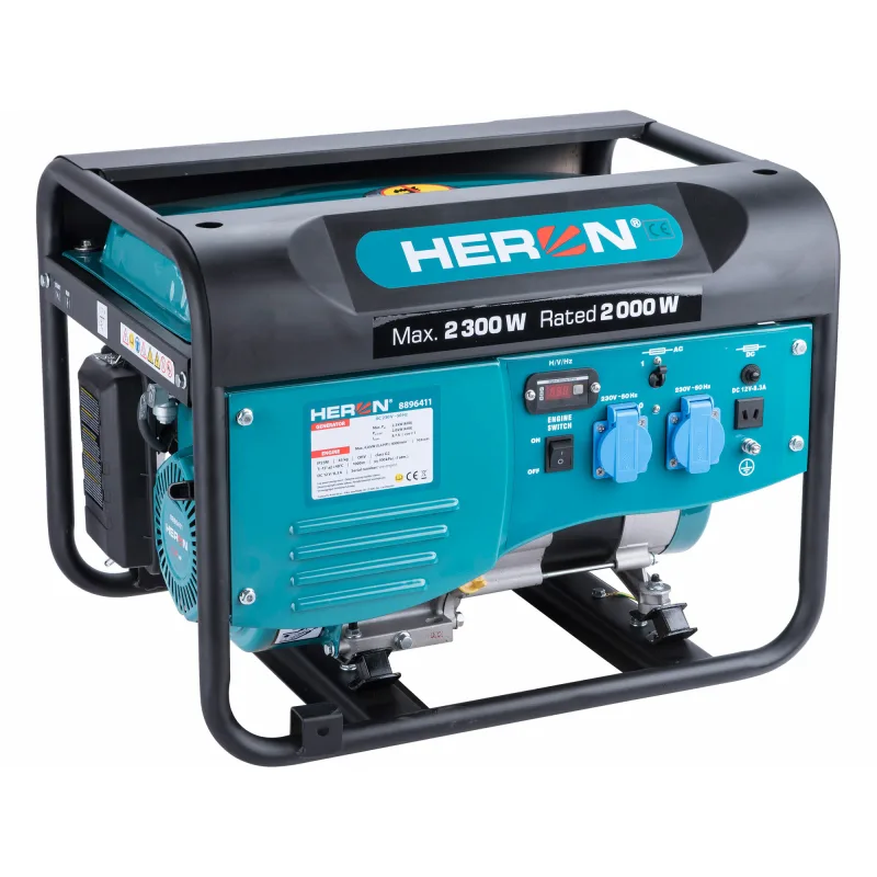 Elektrocentrála rámová benzínová 1F, 2,3kW, HERON