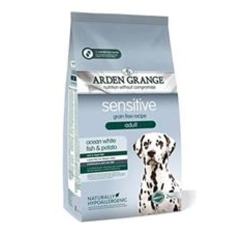 Arden Grange GF Dog Adult Sen.Oc.White Fish&Potato 2kg