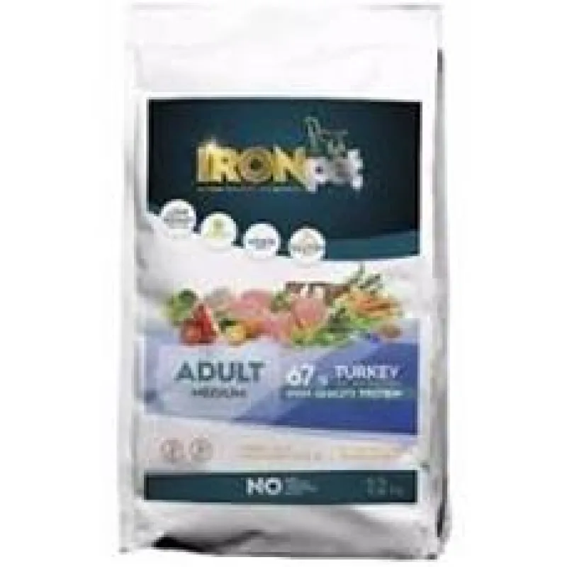 IRONpet Dog Adult Medium Turkey (Krůta) 2 x 12 kg