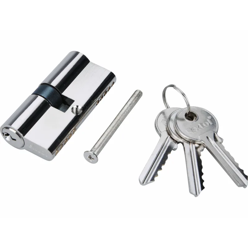 Cylindrická poniklovaná vložka, 65mm, 3x kľúč, EXTOL CRAFT