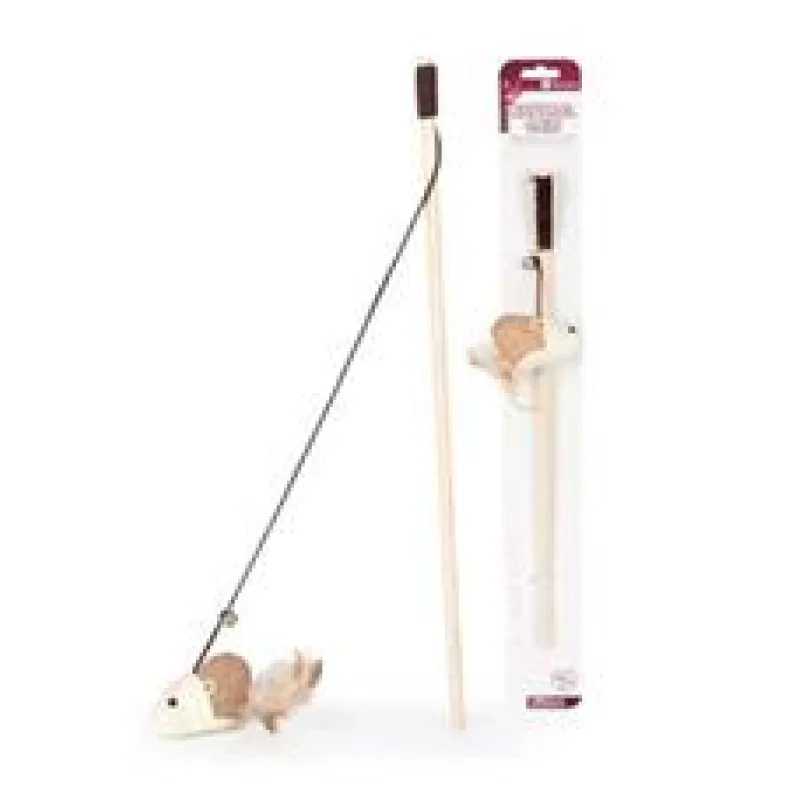 Hračka kočka Udice č.14 Natural Only 40cm 1 ks