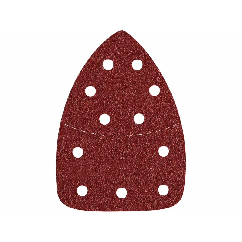 Brúsny papier delta na suchý zips 10ks, 11 otvorov, 149x105mm, P80, EXTOL PREMIUM