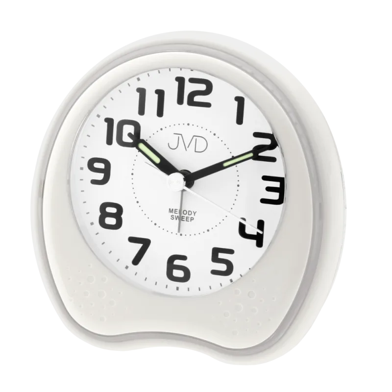 JVD Bílý Analogový budík JVD SRP130.1