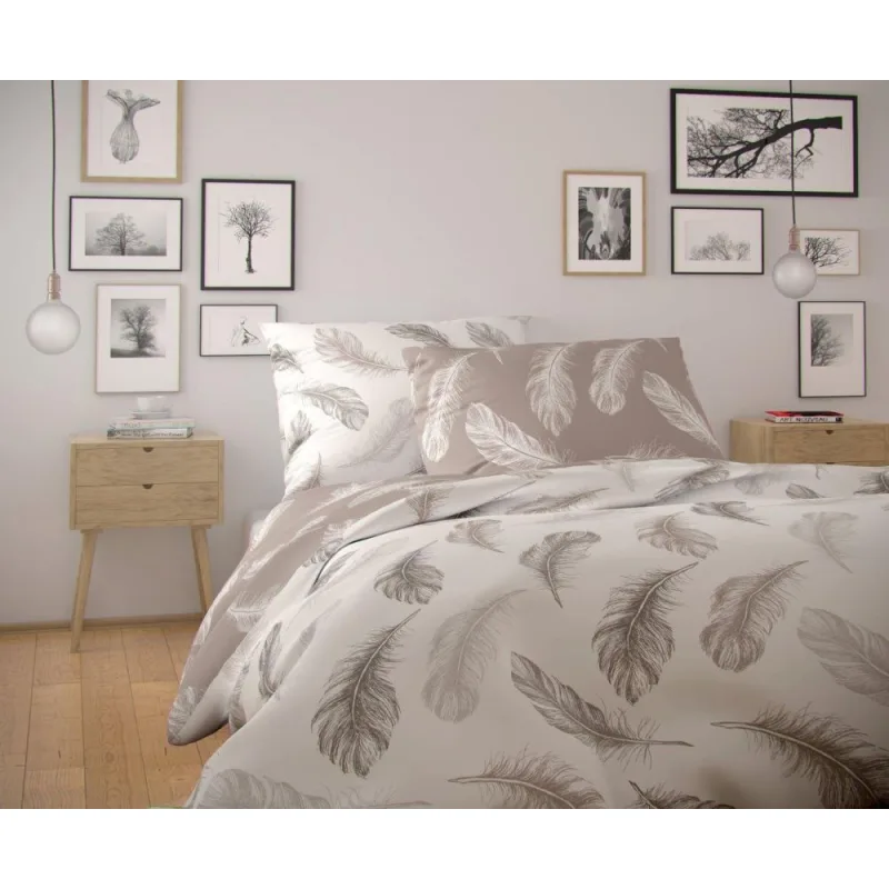 Bavlnené obliečky NORDIC COLLECTION SHELBY 200x200/2x70x90 cm