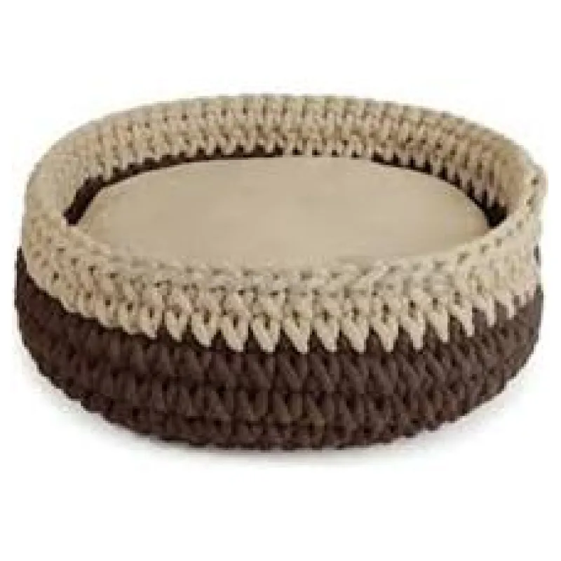 PLETENÝ KULATÝ PELECH 40 cm fialový