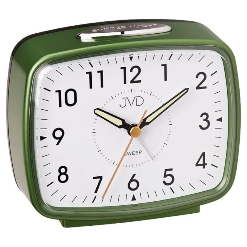 Analogový budík JVD sweep SRP905.1 s mechanickým zvoněním