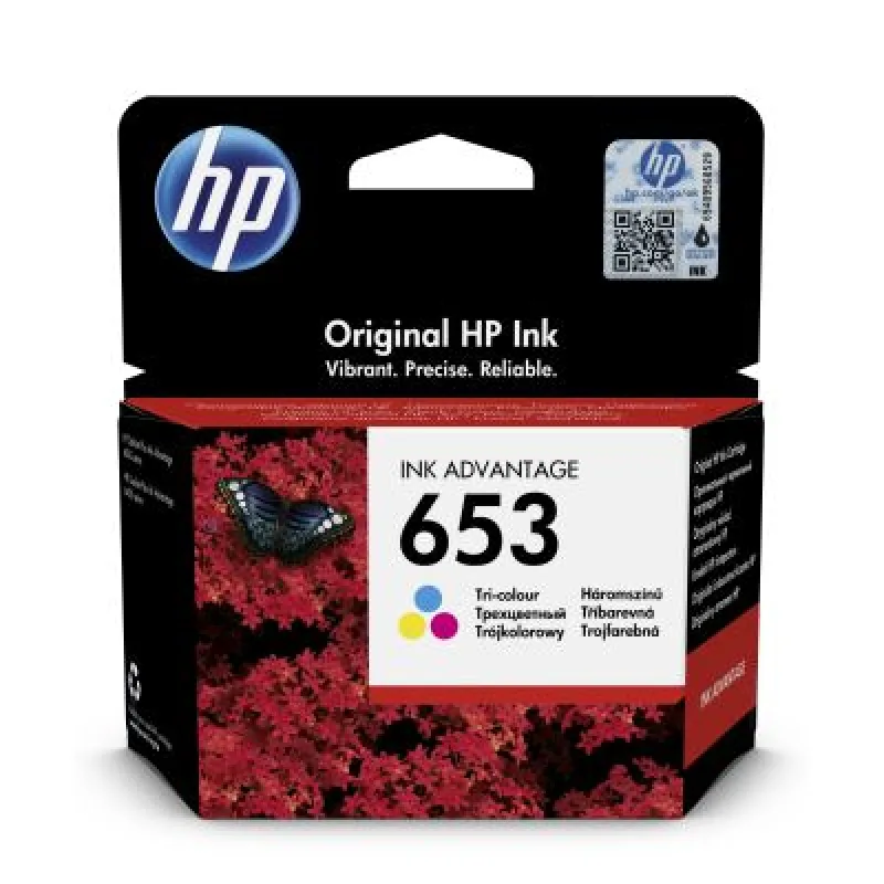 HP 653 trojfarebná atramentová náplň (3YM74AE) 3YM74AE