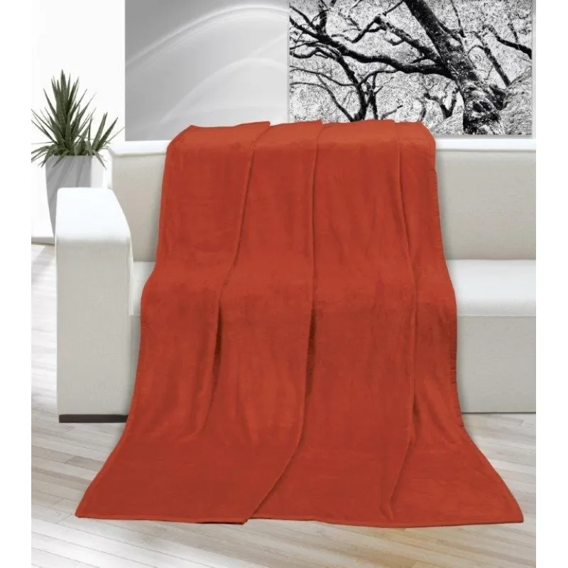 Brotex Mikro deka na jednolôžko 150x200 cm Terra farba