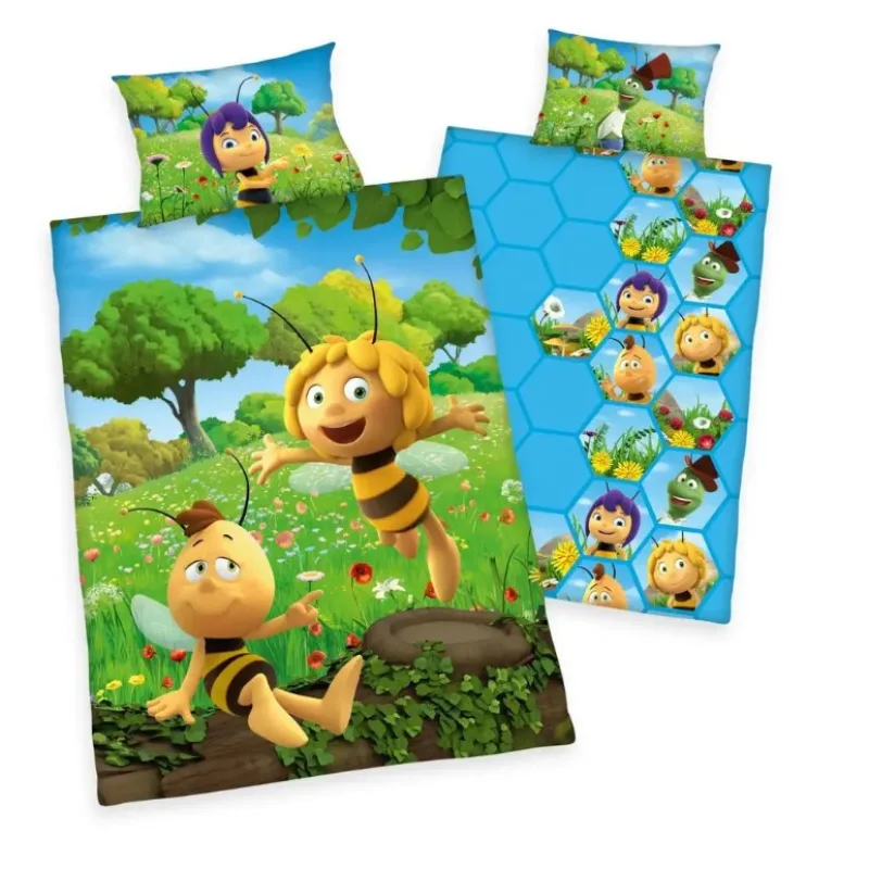 Herding obliečky Včielka Maja 100x135/40x60 cm