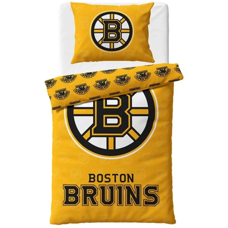 NHL Hokejové obliečky Boston Bruins Shields 140x200/70x90 cm