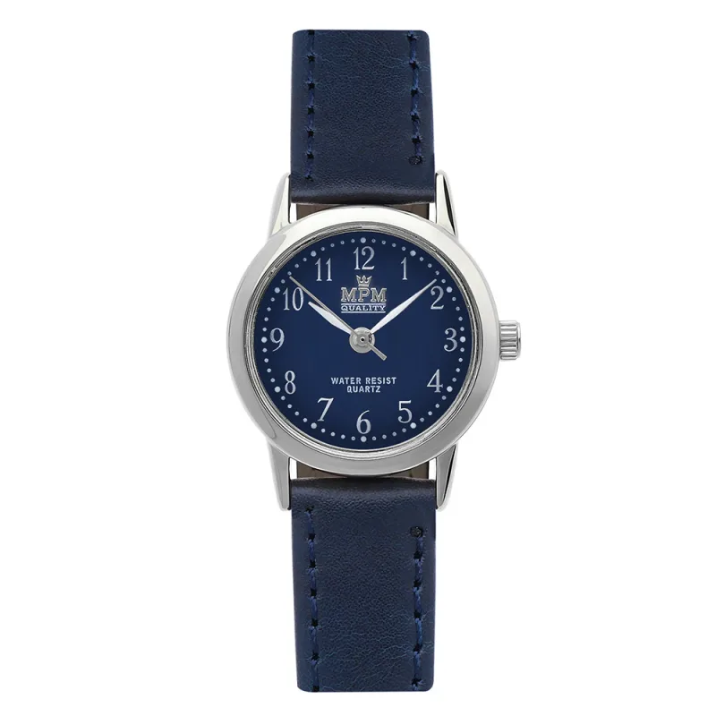 MPM Módní dámské hodinky na prošívaném koženém pásku MPM Vivian - C W02M.10826.C