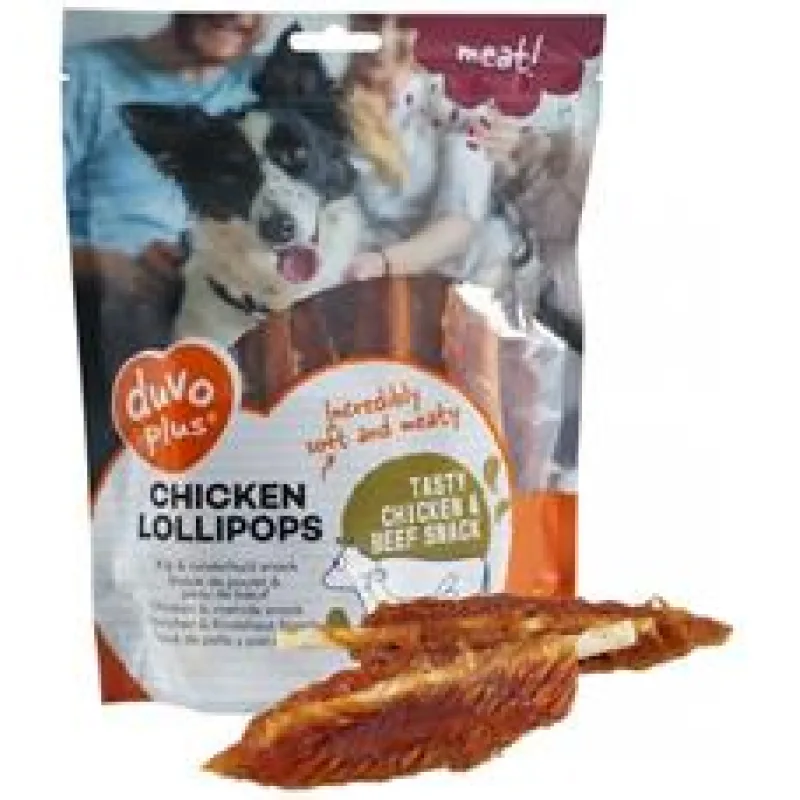 Duvo+ dog Meat! Chicken lollipops 400g