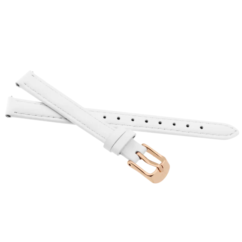 JVD Dámský bílý kožený řemínek na hodinky JVD RJ-TS5R