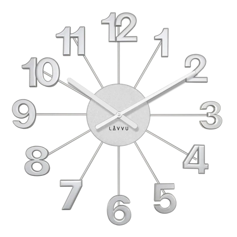 LAVVU Stříbrné hodiny Nuance ⌀42cm LCT5000