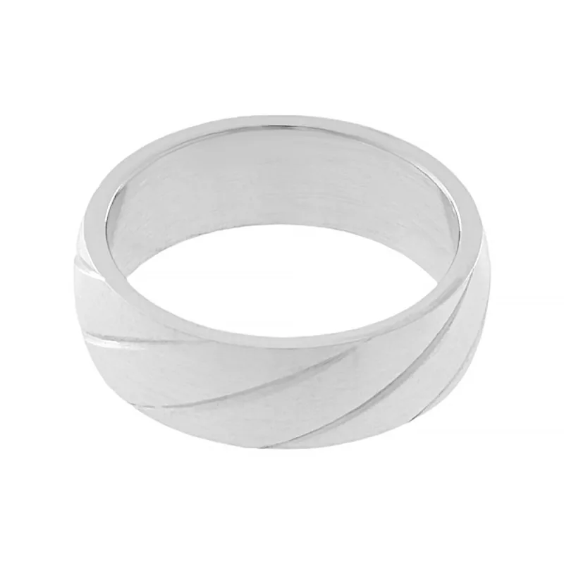 Nerezový prsten 5715 (velikost 66) - stříbrné barvy