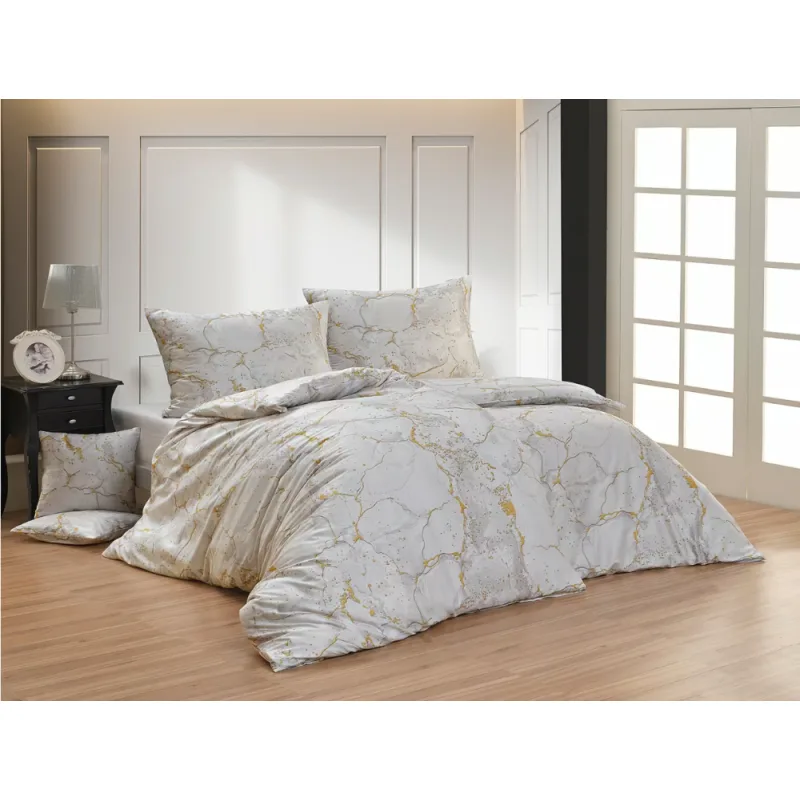 Posteľné obliečky Bavlnený satén Digitál Emerlis White 40x40 cm