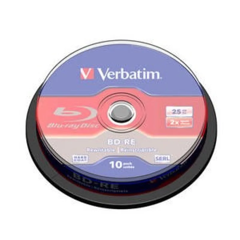 VERBATIM BD-RE SL(10-pack)Blu-Ray/ vreteno/ 2x/ 25GB 43694