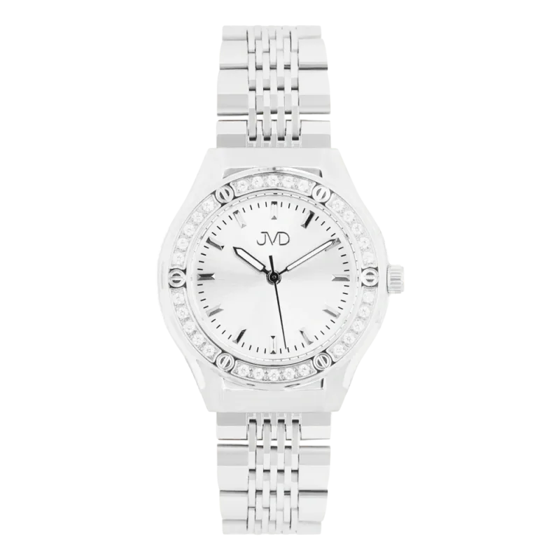 JVD Dámské stříbrné designové hodinky JVD JZ214.1