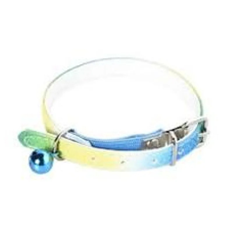 Obojek s modrou rolničkou pro kočku 1 ks