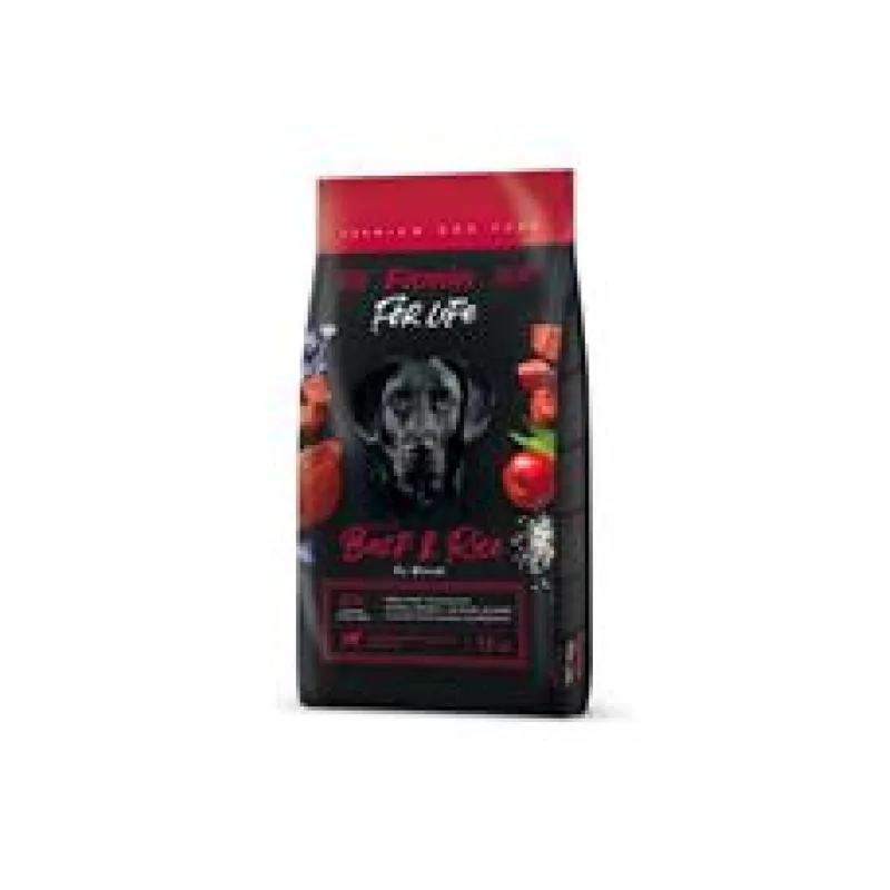 Fitmin dog For Life Beef & Rice 12 kg - poškozený obal