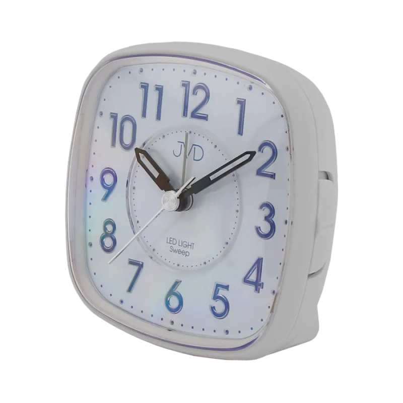 Netikající tichý budík JVD SRP871.5 s LED podsvícením