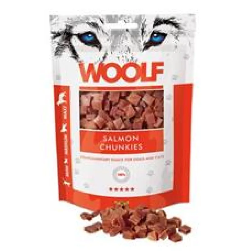 WOOLF pochoutka salmon chunkies 100g