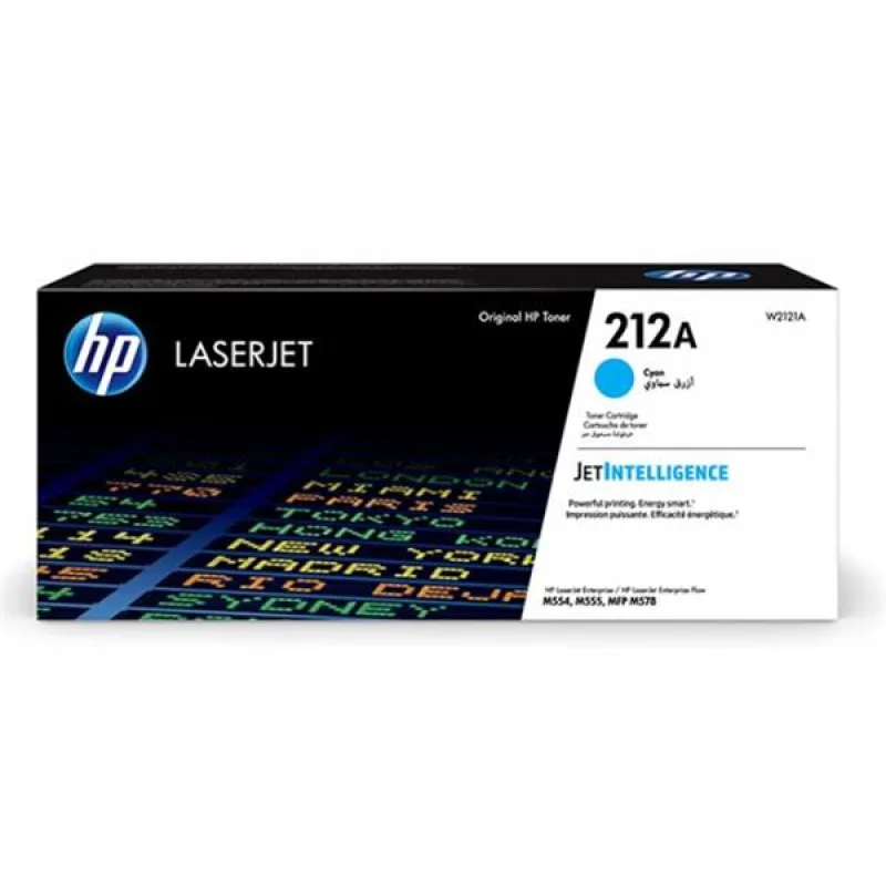 Azúrová originálna tonerová kazeta HP 212A LaserJet (4 500 strán) W2121A