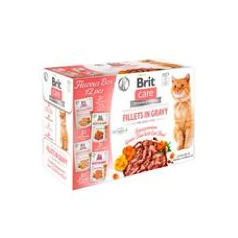 Brit Care Cat Fillets in Gravy Flavour box 4*3psc (12*85g)