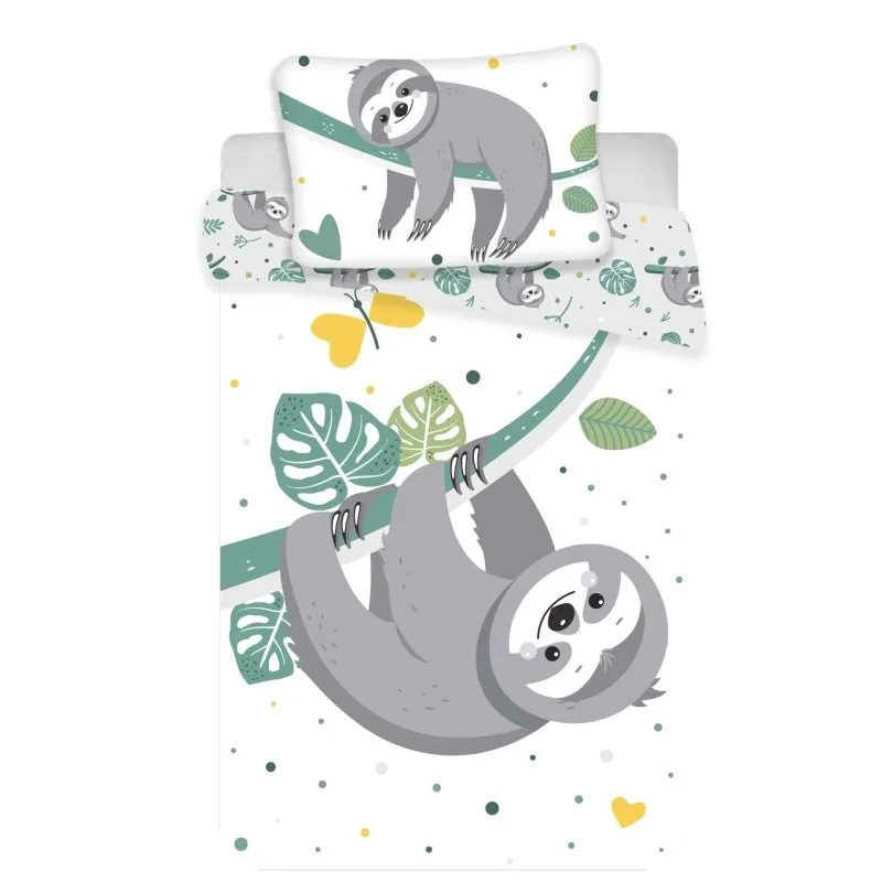 Jerry Fabrics Obliečka do postieľky Leňochod baby, 100x135 / 40x60 cm