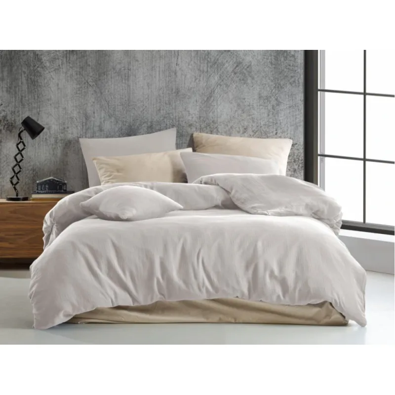 Mušelínové obliečky krémové 140x200/70x90 cm