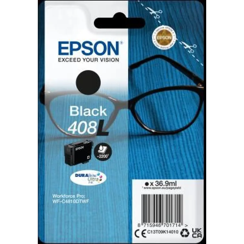 Atrament EPSON Black 408L DURABrite Ultra C13T09K14010