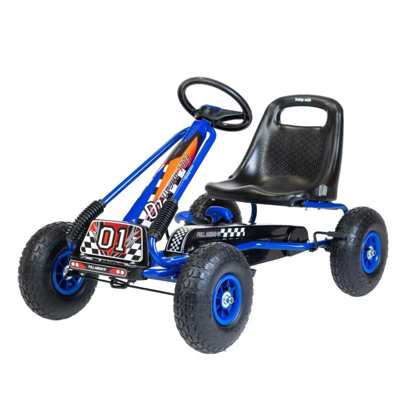 Detská šliapacia motokára Go-kart Baby Mix Razor modrá