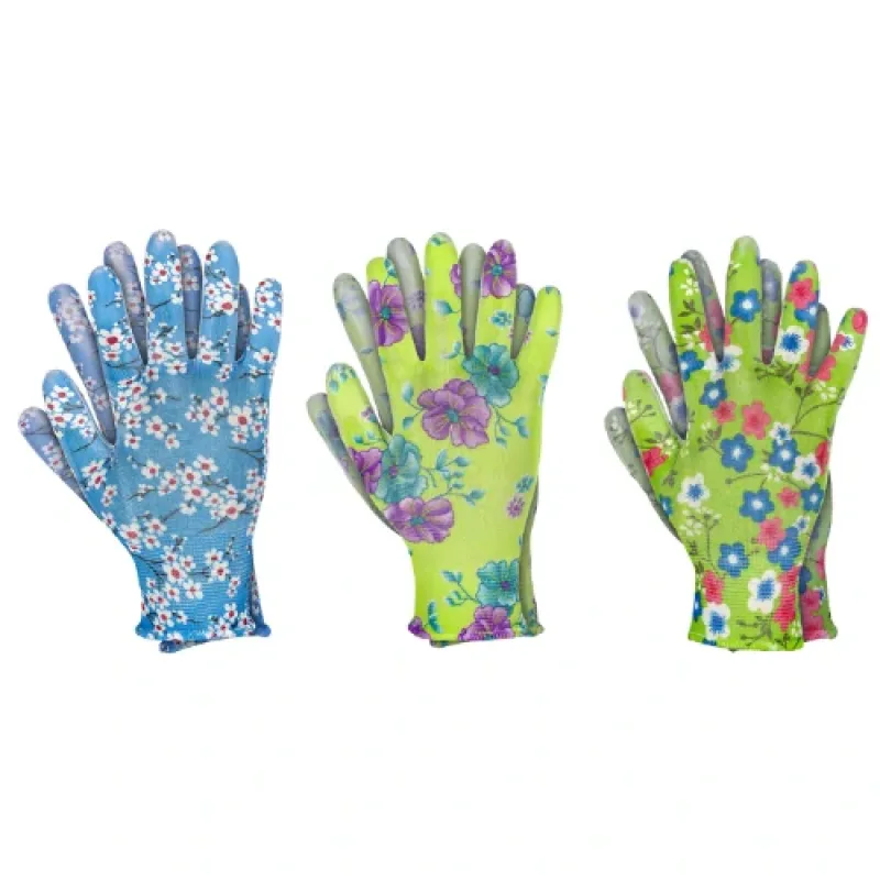 Jurav FLORI PU MIX záhradné rukavice farebné 8-9