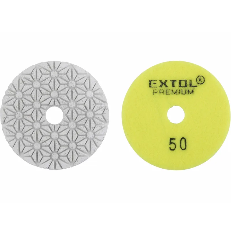 Kotúč diamantový leštiaci na suchý zips, Ø100mm, P800, EXTOL PREMIUM
