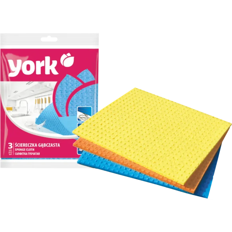 York 3020010 Hubová utierka farebná 17,5x15,5 cm