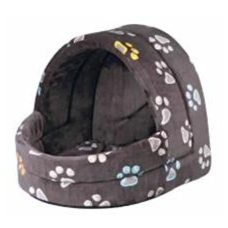 Plyšová kukaň JIMMY šedá s tlapkami 40 x 35 x 35 cm