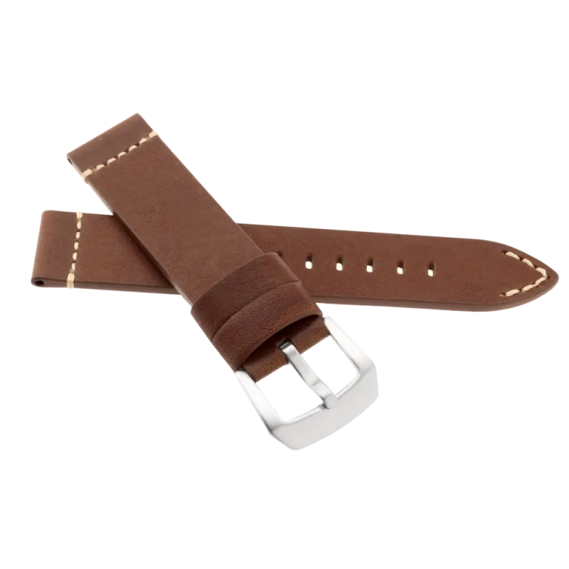 JVD Kožený pánský hnědý řemínek na hodinky R42303/20