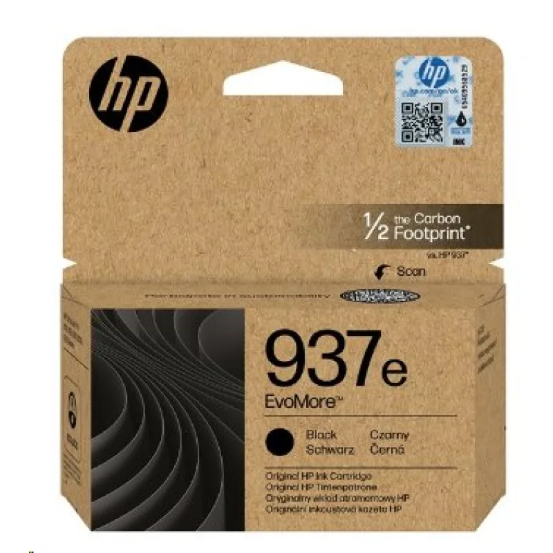 HP 937e EvoMore Black Original Ink Cartridge 3100str 4S6W9NE#CE1