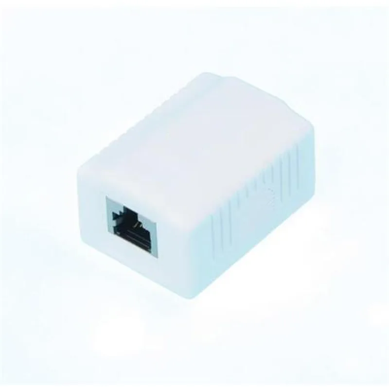OXnet Zásuvka Basic STP 1 port, Cat6 na omietku, biela EC8315-FM-C6/WH