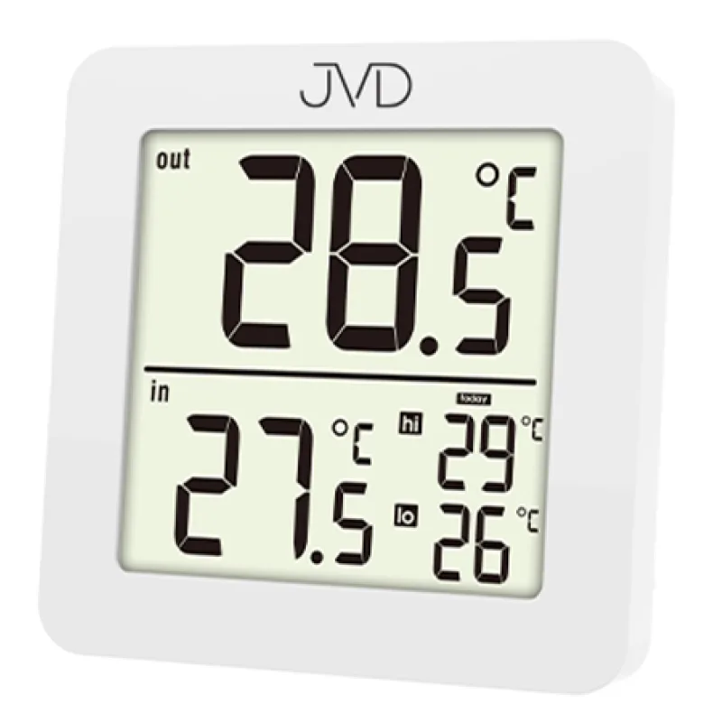Digitální vnitřní a venkovní teploměr JVD T730